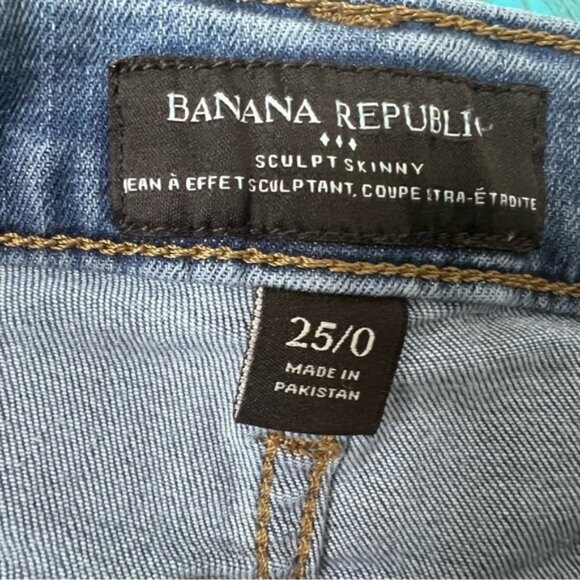 Banana Republic Sculpt Skinny Jeans Size 25 - Picture 8 of 9